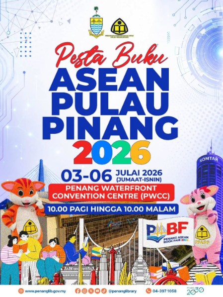 Poster for Pesta Buku ASEAN Pulau Pinang 2026 (PABF 2026)